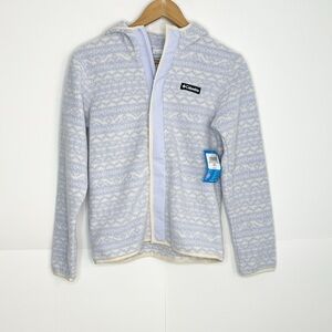 Columbia Kids Highland Pine Printed Full Zip Fleece Hoodie Size Large